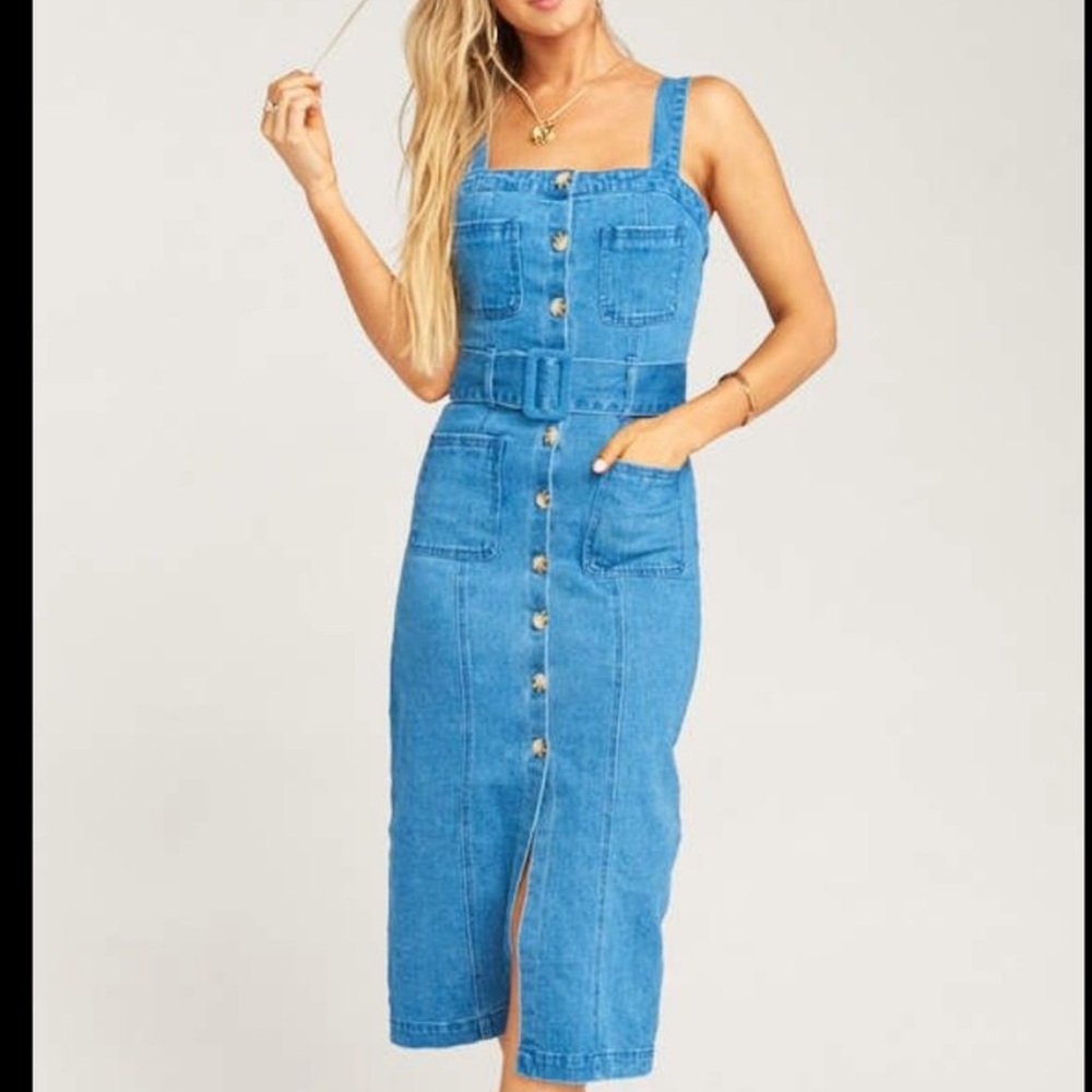 Show Me Your Mumu denim midi